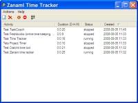 Zanami Time Tracker - Лучшие бесплатные программы хронометража времени (подсчета времени)