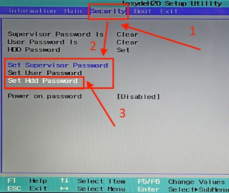 Устанавливаем пароль на БИОС (BIOS)